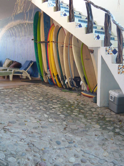 Surfboards available for rent