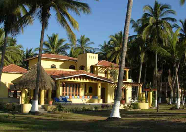 Casa Amarilla as seen from the beach